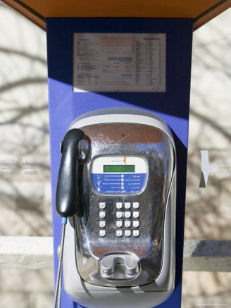 Maroc Telecom Pay Telephone, Alpine Resort, Ifrane, Middle Atlas, Morocco